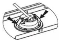 Glem Gas GHI9100BK - REEMPLACEMENT DE L'AMPOULE - 2
