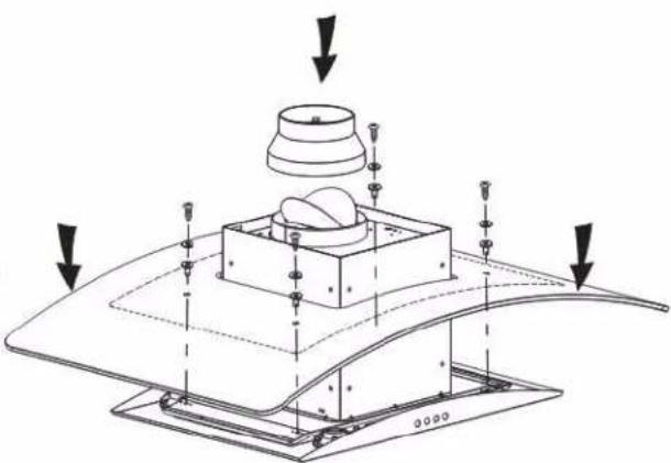 Glem Gas GHI9100BK - INSTALLATION (VENTILATION À L'EXTÉRIEUR) - 7