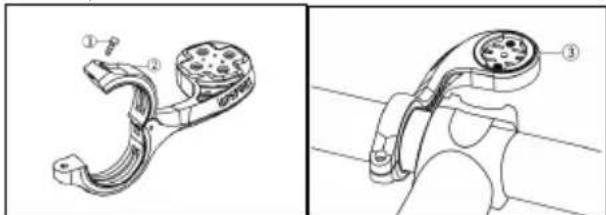 iGPSport iGS630S - Instalacao do suporte de extensions frontal - 1