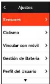 iGPSport iGS630S - Ajustes - 1