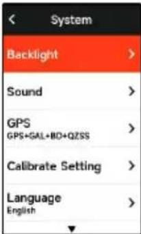 iGPSport iGS630S - SYSTEM SETTING - 1