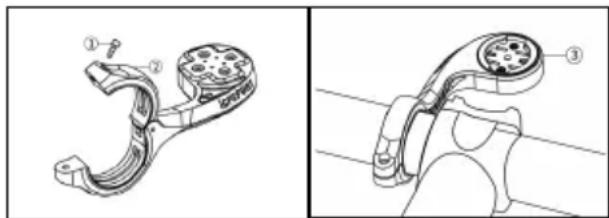 iGPSport iGS630S - INSTALLING THE FRONT EXTENSION BRACKET - 1