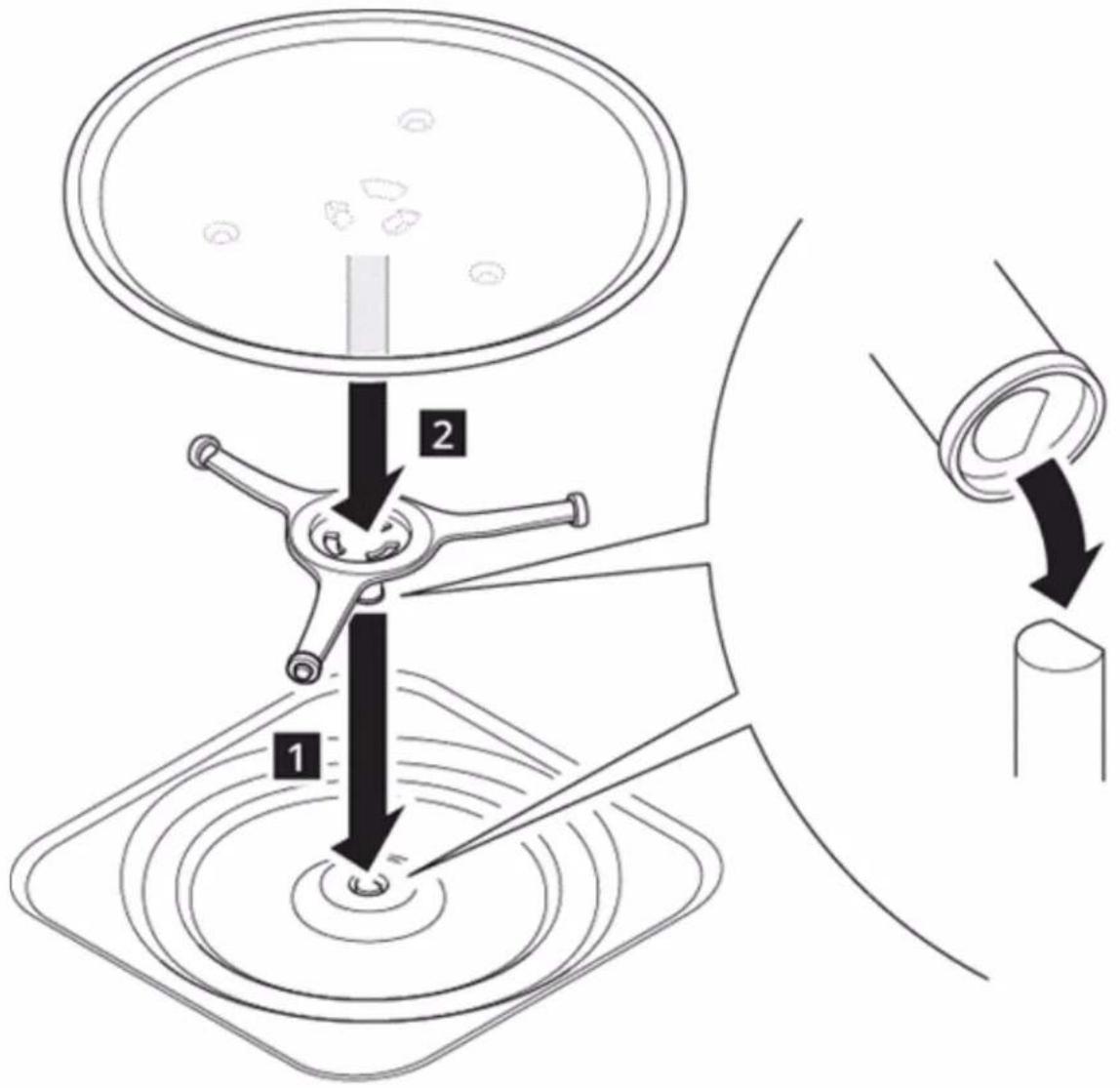 Veripart VPMAG25B - INSTALLING THE TRIPOD ARM AND THE TURNTABLE - 2