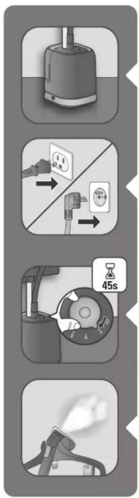 ROWENTA Expert Style Steamer IS3421 - BEFORE USE / AVANT L'UTILISATION / ANTES DE USAR POR PRIMERA VEZ - 3