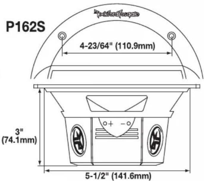 Rockford Fosgate Punch P1692S - System Model P152S P162S - 2