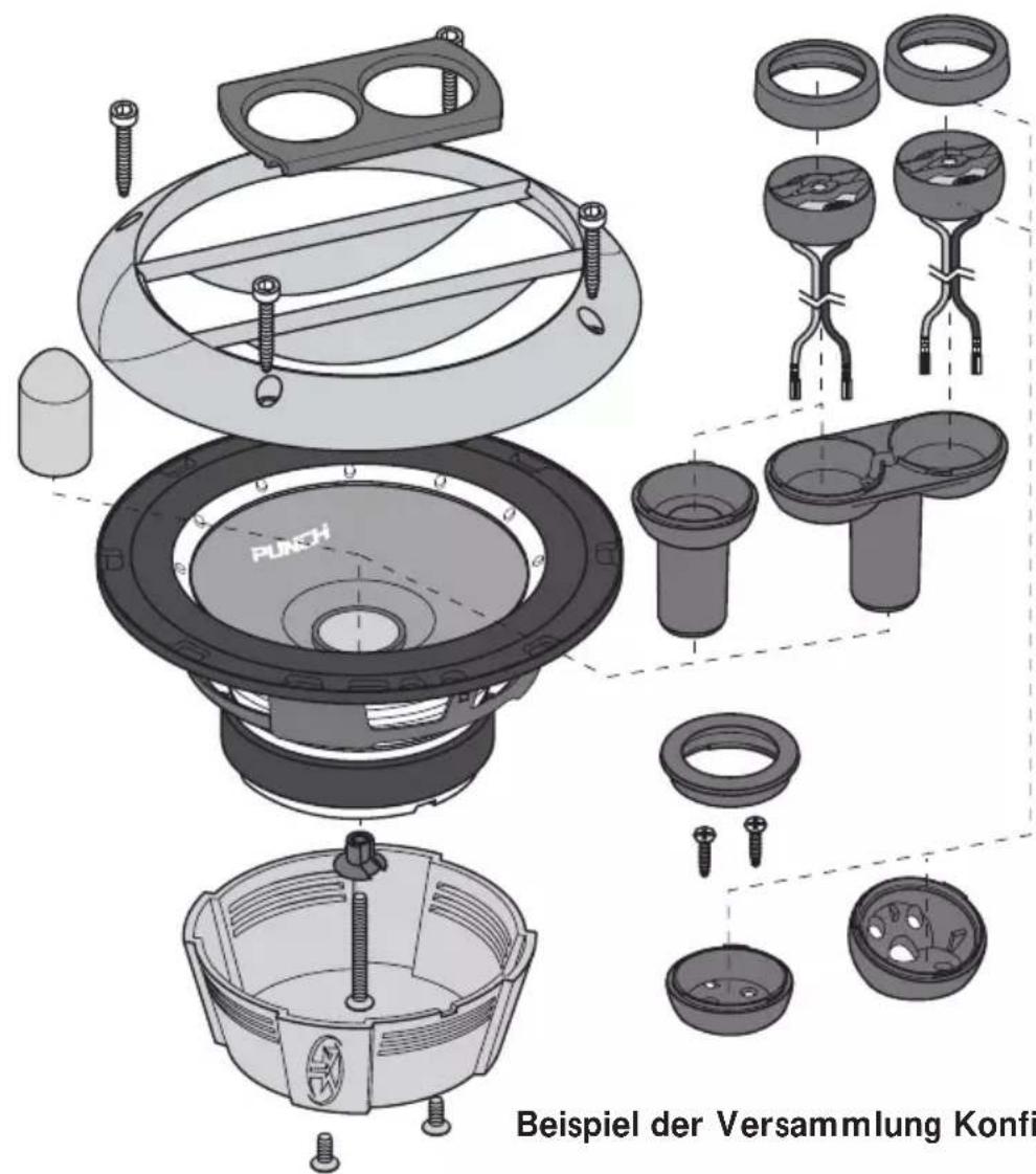 Rockford Fosgate Punch P1692S - HINWEIS: Die korrekte Lochgroße findet sich im Abschnitt „Technische Daten". - 2