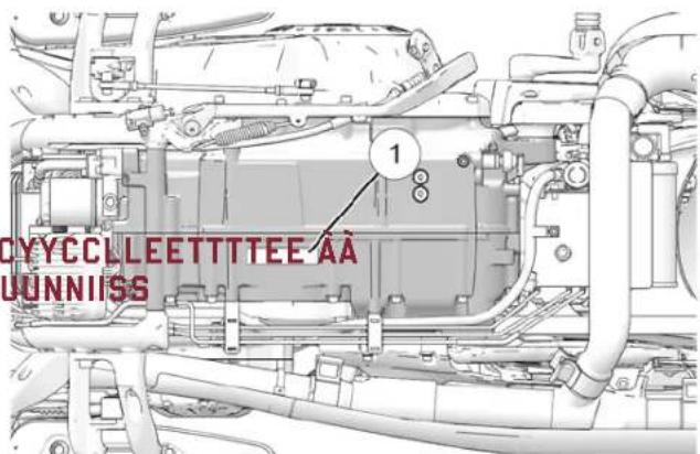 Indian Chieftain Dark Horse (2024) - RREENNSSEEIIGGNNEEMMEENNTTSS SsuRR INUUEMMETRRRCOTIEENNTAIAICCAATTIO GGAARRAANNTTIIE Le numero de moteur (1) est estamped sur le carter moteur droit - 1