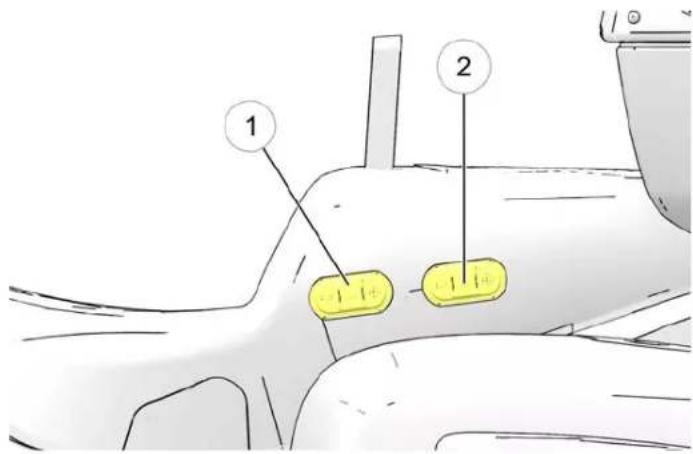 Indian Chieftain Dark Horse (2024) - Commutateurs de chauffage et de refroidissement de SELLE (le cas échéant) - 1