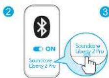 Anker Soundcore Life Tune Pro - Comportamento do indicator LED (Auriculares) - 3