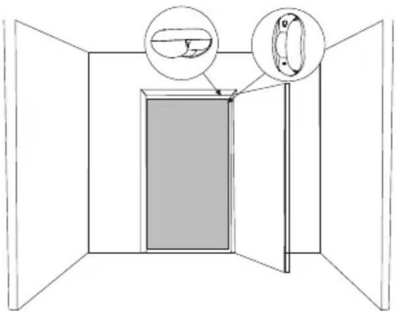 Chuango PIR800 - Op de deur monteren - 1