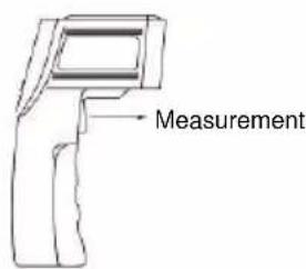 Testboy TV 323 - Button for temperature measurement - 1