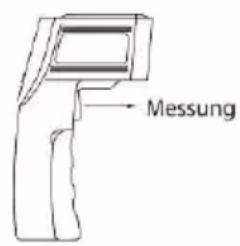 Testboy TV 323 - Temperaturos matavimo mygtukas - 1