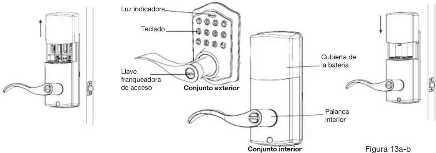 HONEYWELL 8734101 - NOTA: No toque el teclado hasta que la luz azul esté apagada. No use baterías que no sean alcalinas o recargables. - 1