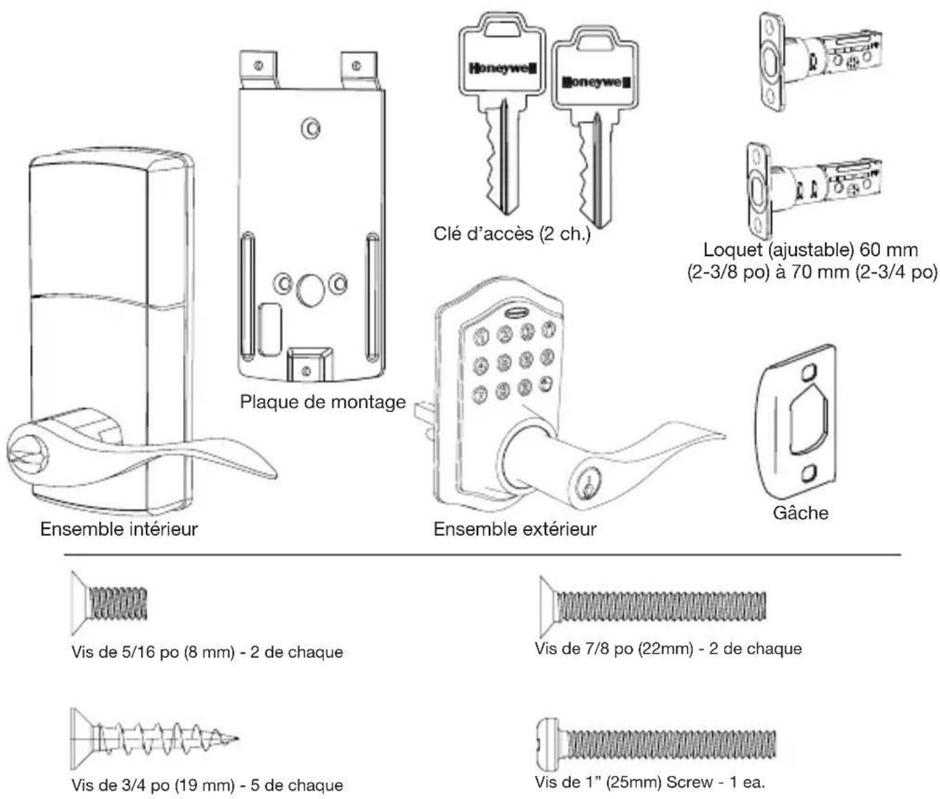 HONEYWELL 8734101 - Contenu de l'emballage - 1