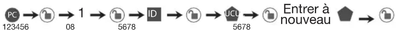 HONEYWELL 8734101 - POUR AJOUTER UN NOUVEAU CODE D'UTILISATEUR (Vous pouvez ajouter jusqu'à 50 nouveaux codes d'utilisateur) - 1