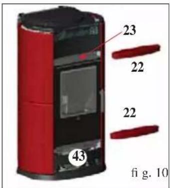 EDILKAMIN VIP - ASSEMBLING THE LOWER FRONT PANEL BIG/VIP (fig. 10-12) - 3