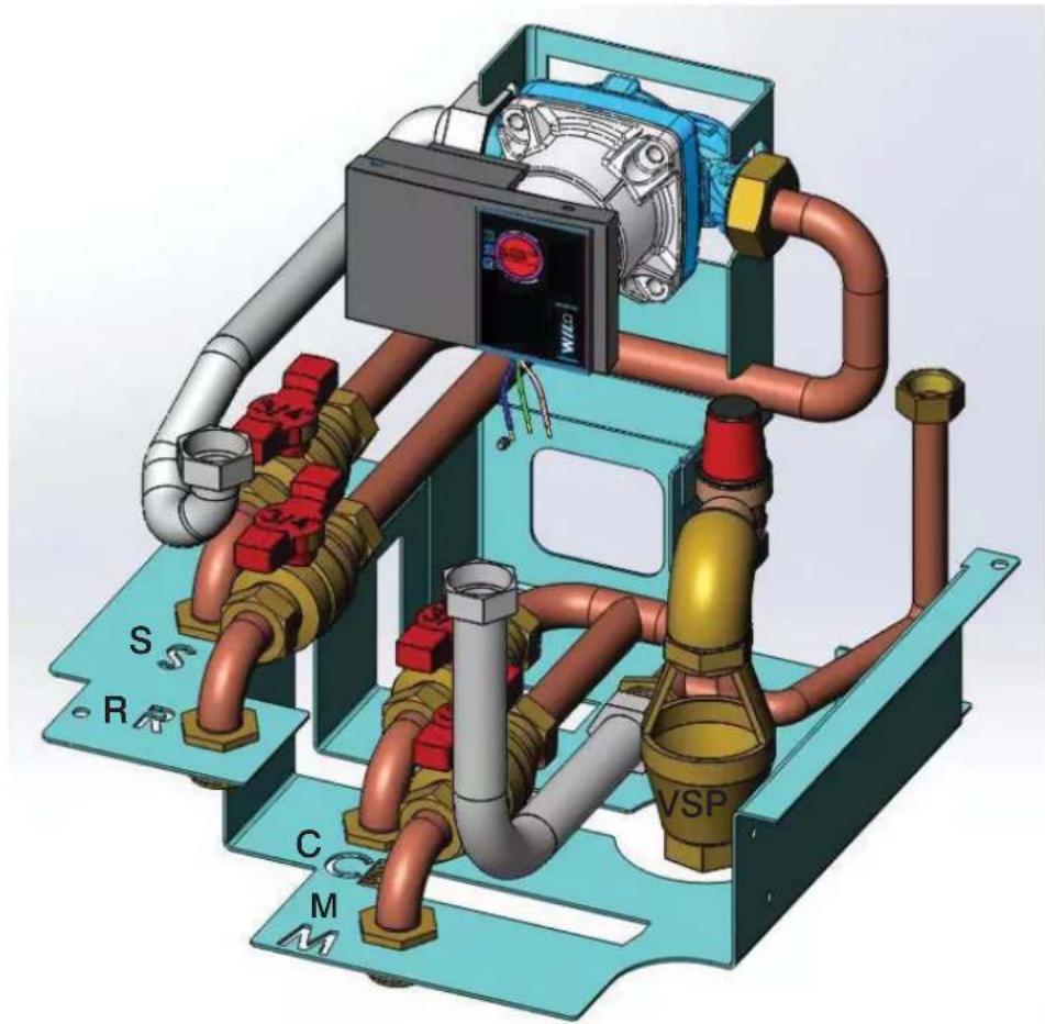 EDILKAMIN IDROPELLBOX - Incorporated hydraulic kit. - 1