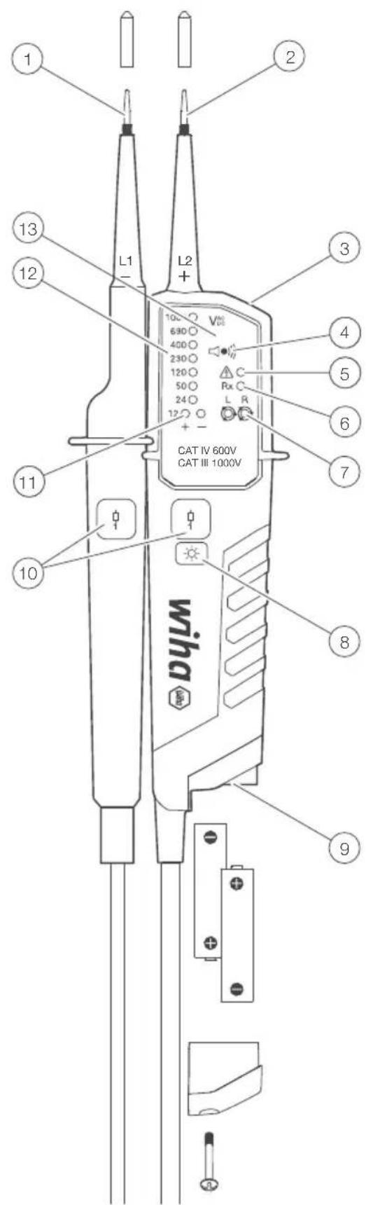 Wiha 45216 - Spannungs- und Durchgangsprüfer Voltage and continuity tester - 3