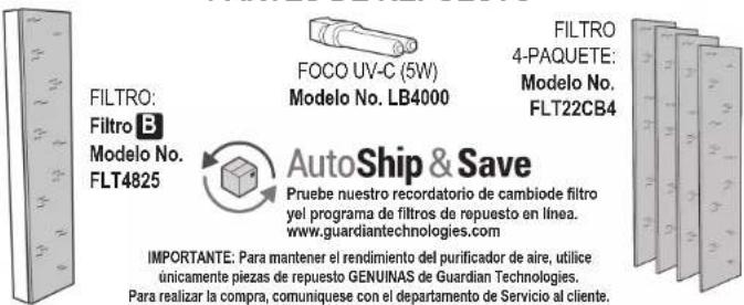 Guardian AC4900 - LA BOMBILLA CONTIENE MERCURIO - 5