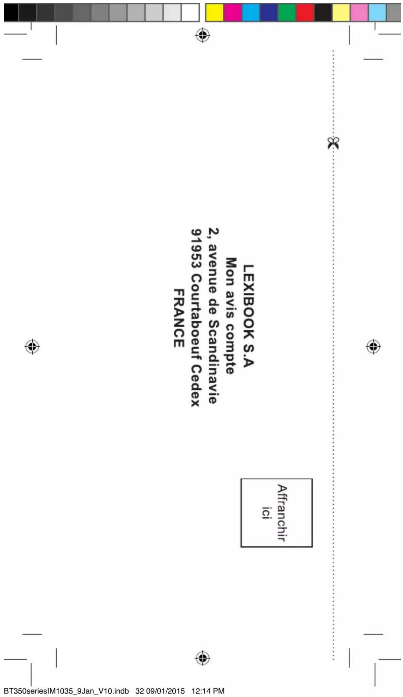 LEXIBOOK BT350 - Reference of product / Référence du produit : BT350series - 2
