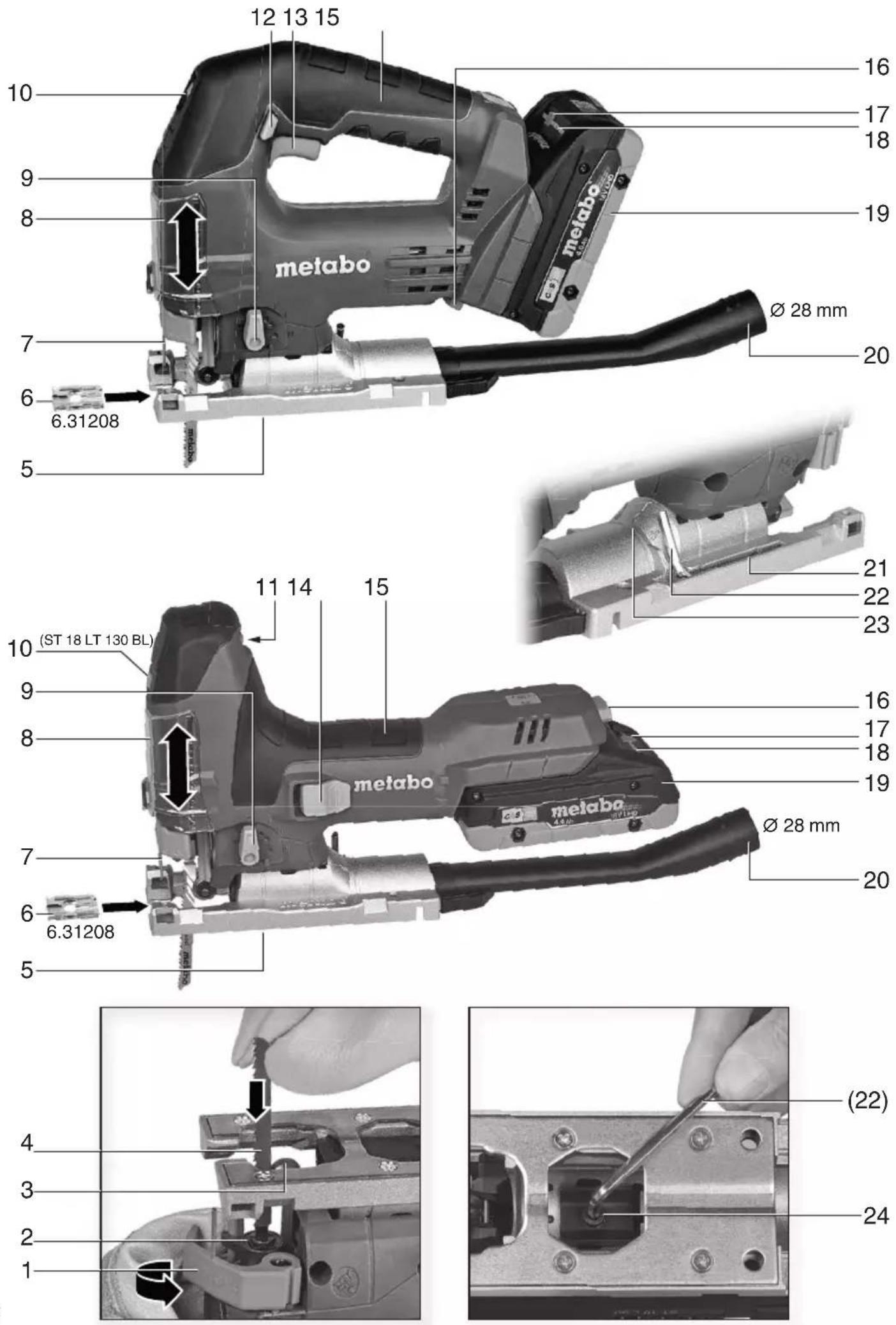 METABO STB 18 LT 130 BL - 1