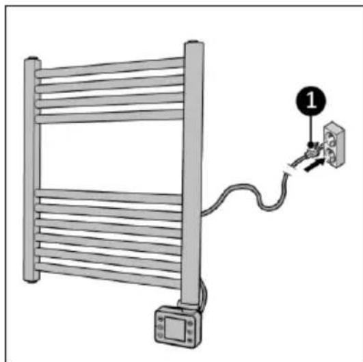 Eurom Sani Bathroom Radiator 400 Wifi - FORSIGTIG - 1