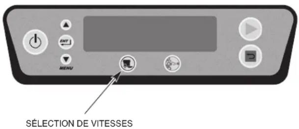 Hobart FT1000i - AJUSTER LA VITESSE DU CONVOYEUR - 1