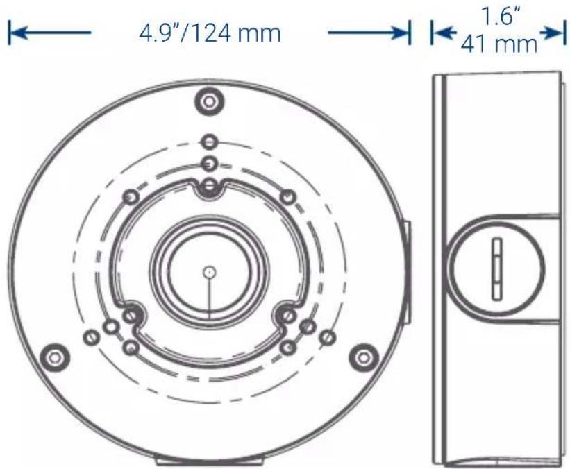 Lorex ACCJ7R3W - Junction box dimensions - 1