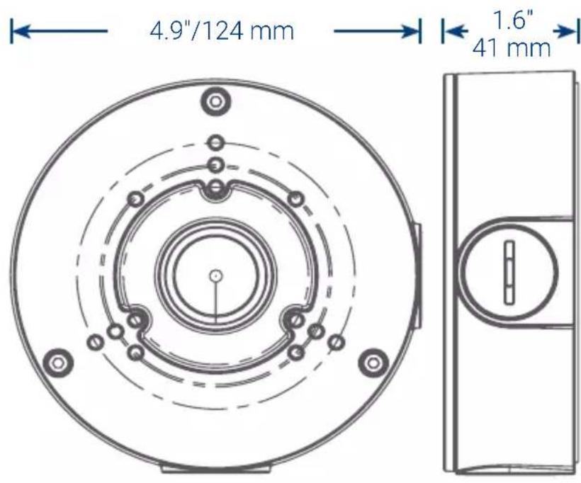 Lorex ACCJ7R3W - Dimensiones de la caja de connexion - 1