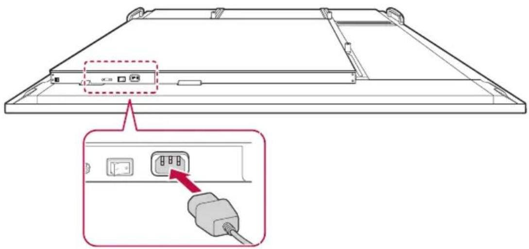 LG 65TR3DKB - Connexion à l'alimentation - 1