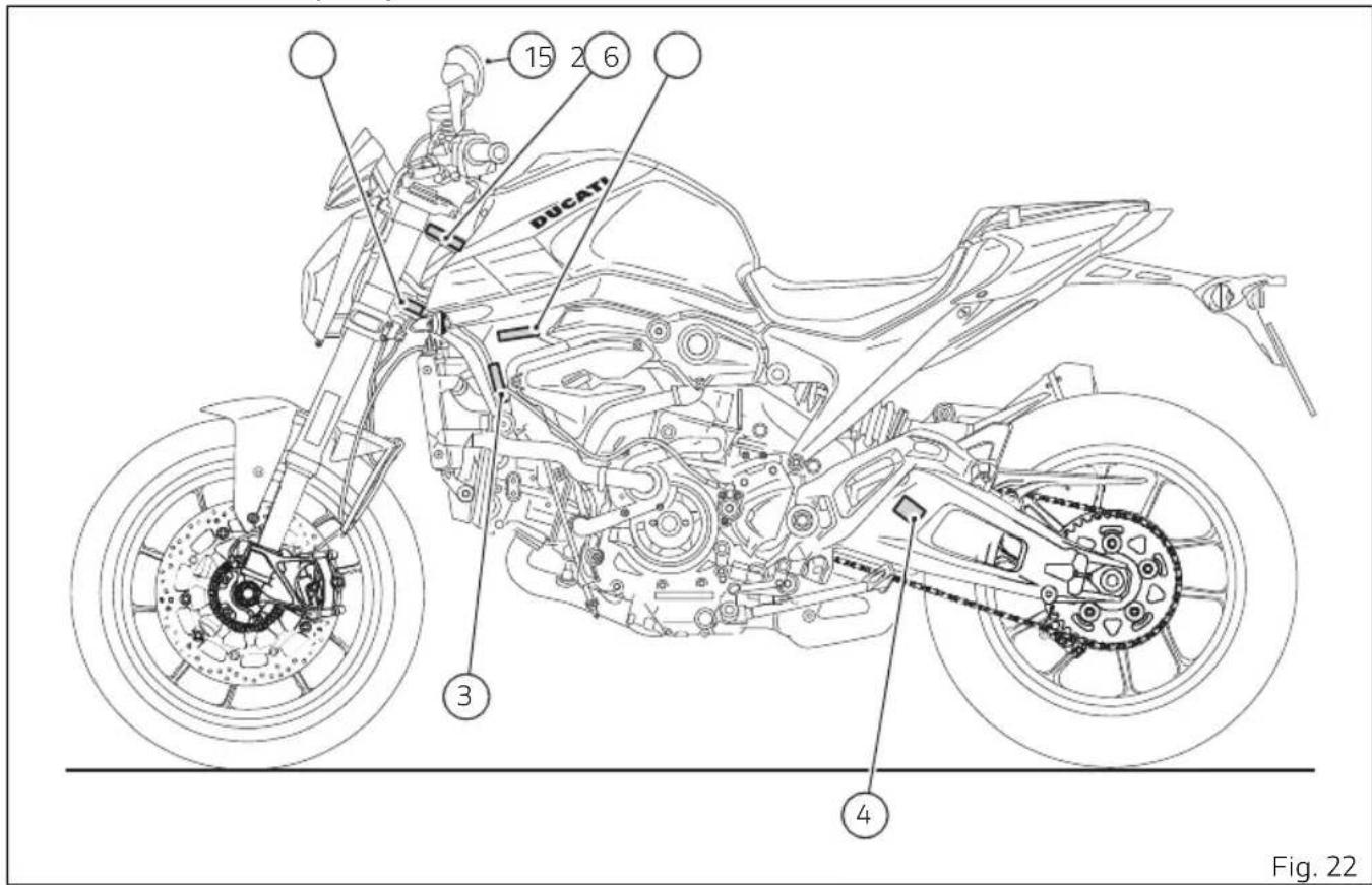 DUCATI Monster SP (2024) - Positionnement plaques - 1