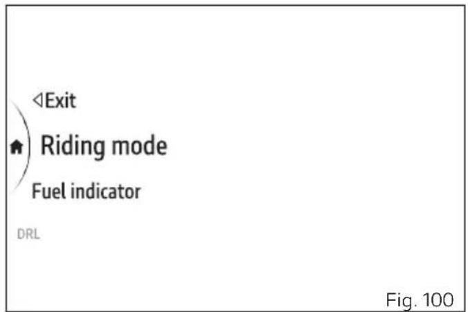 DUCATI Monster SP (2024) - Setting menu - 3