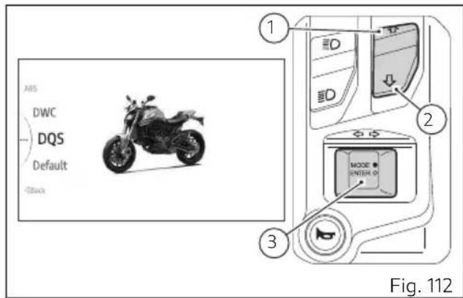 DUCATI Monster SP (2024) - Setting menu - Riding Mode - DQS - 1