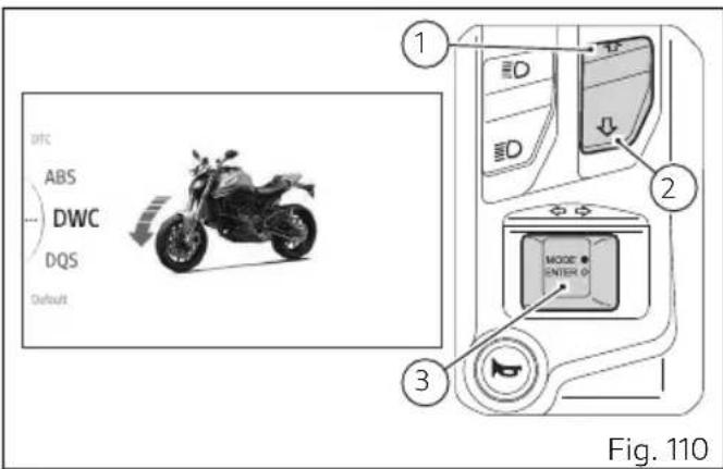 DUCATI Monster SP (2024) - Setting menu - Riding Mode - DWC - 1