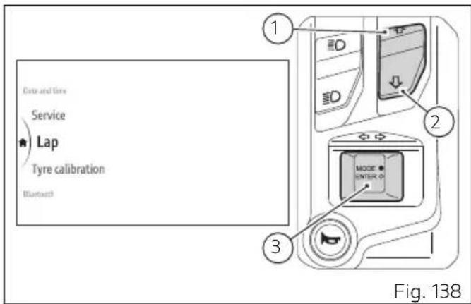 DUCATI Monster SP (2024) - Setting menu - Lap - 1