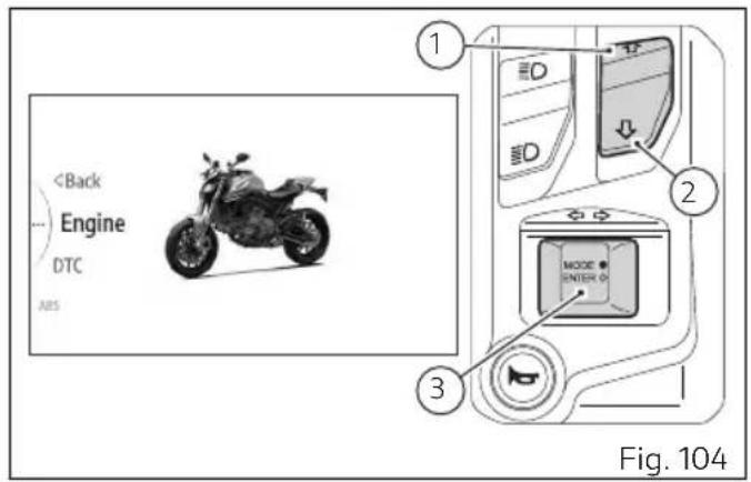 DUCATI Monster SP (2024) - Setting menu - Riding Mode - Engine - 1