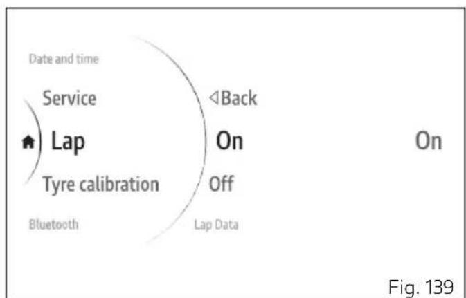 DUCATI Monster SP (2024) - Setting menu - Lap - 2