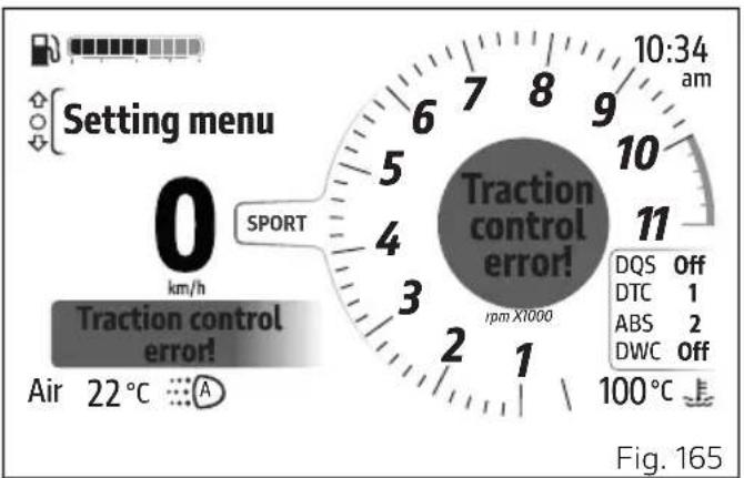 DUCATI Monster SP (2024) - ABS error! (Fig. 166) - 1