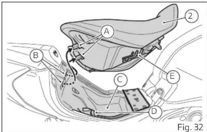 DUCATI Monster SP (2024) - Dépose et repose de la selle - 2