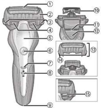 PANASONIC ESST2N - Identificacion de las partes - 2