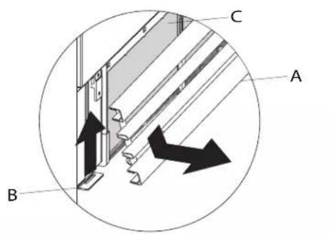 DAIKIN FWXV10AATV3 - Extracao das celulas de filtros nas versoes com grelha de aspiracao com aletas - 2