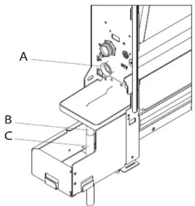 DAIKIN FWXV10AATV3 - Installation der Kondensatauslassleitung in der vertikalen Version - 1