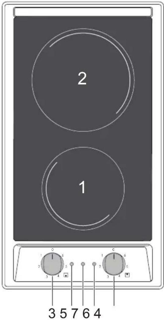 CANDY CH32XK - VITROCERAMIC HOB - 1