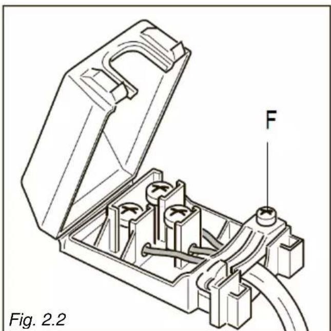 CANDY CH32XK - SECTION DU CABLE D'ALIMENTATION « H05RR-F » ou « H05V2V2-F » (résistance aux températures de 90 °C) - 2