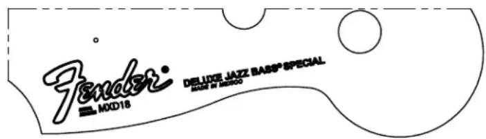 Fender® M, M0D18 DELUDE JAZZ BASS® SPECIAL HABITI M. MEXICO