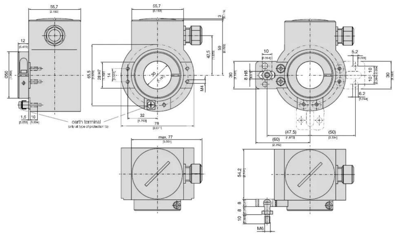 Camille Bauer KINAX HW730ModbusTCP - Dimensional drawing - 1