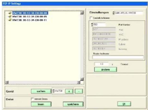 Camille Bauer KINAX HW730ModbusTCP - Geräte ausserhalb des lokalen Netzes - 1