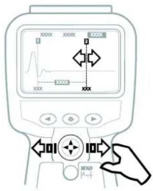 Megger TDR10003P - Contrôle de la plage et du curseur - 2