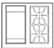 DCS RF15IR3 - 3GDSBE1-302 Plaque chauffante/bruleur laterale - 3
