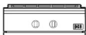 DCS RF15IR3 - 3GDSBE1-302 Plaque chauffante/bruleur laterale - 10